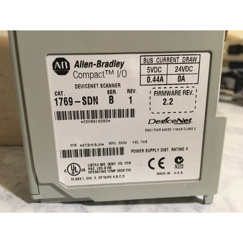 1769 - SDN Allen Bradley DeviceNet Scanner